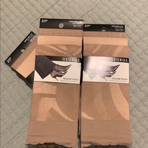 Trouser socks 9 pair NEW  Women’s Shoe Size 4-10 Tan Color 3 Pks of 3 pair each